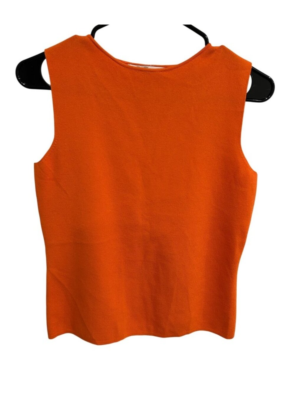 Kikit Orange Sleeveless Knit Lightweight Top Sz Small